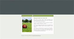 Desktop Screenshot of holycrosscricket.co.uk